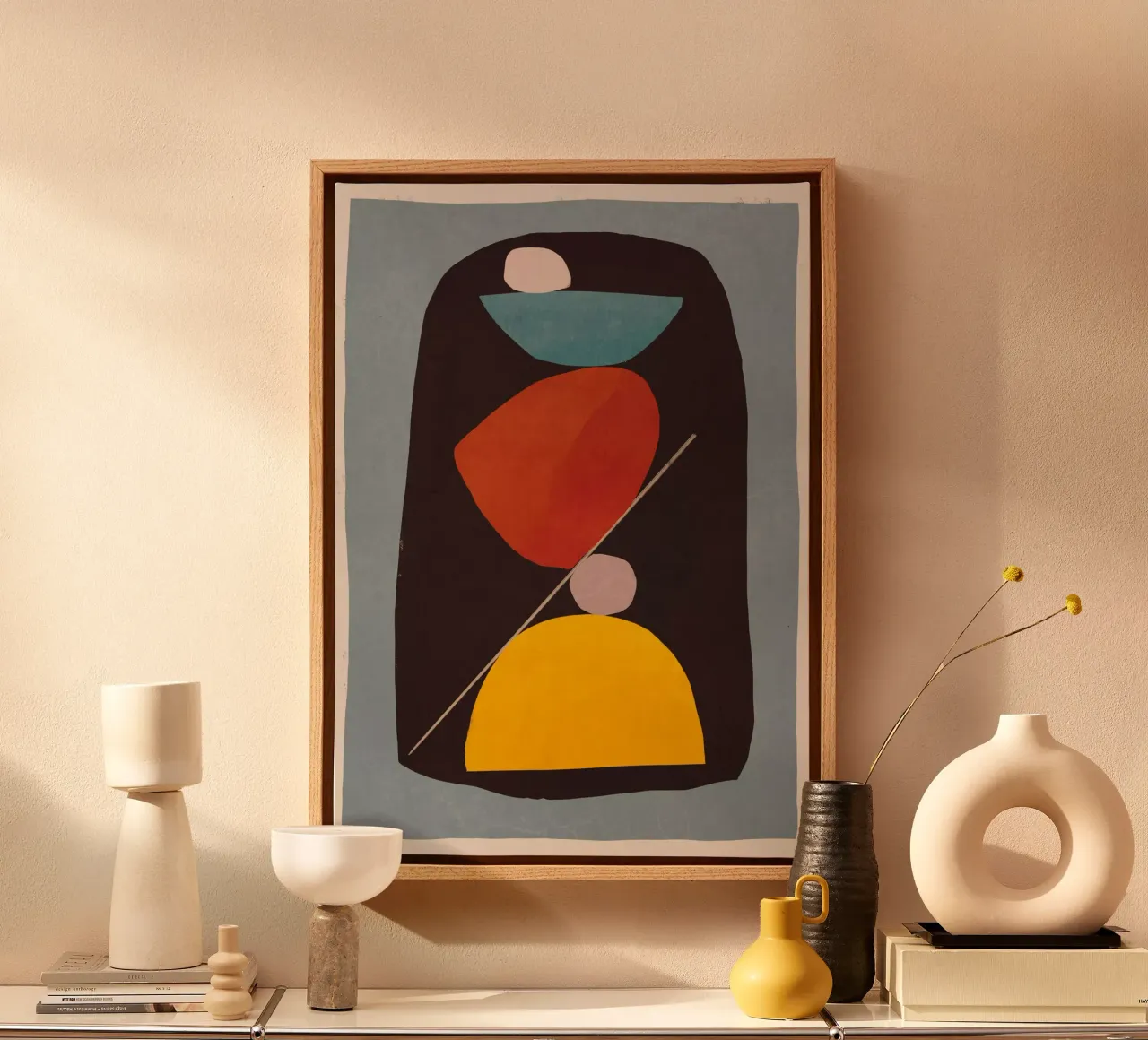 Modern Abstract Minimal Shapes 83 canvas by ThingDesign