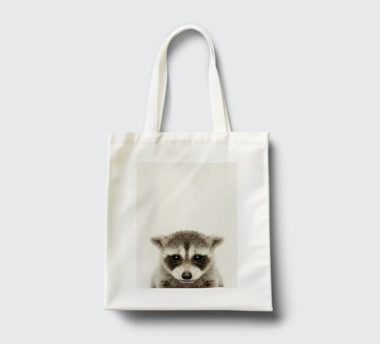 Procione borsa in juta da Emil Art Studio