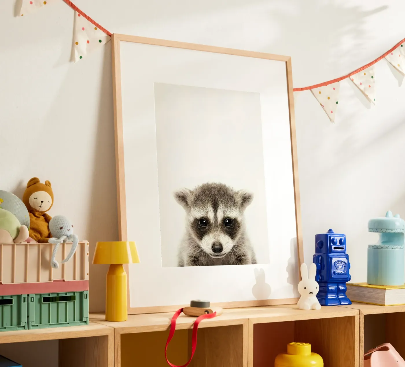 Baby Raccoon poster da Emil Art Studio