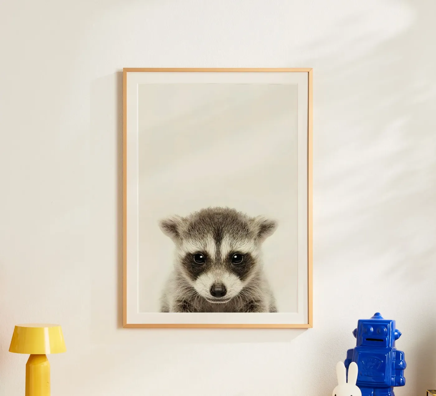 Baby Raccoon poster da Emil Art Studio