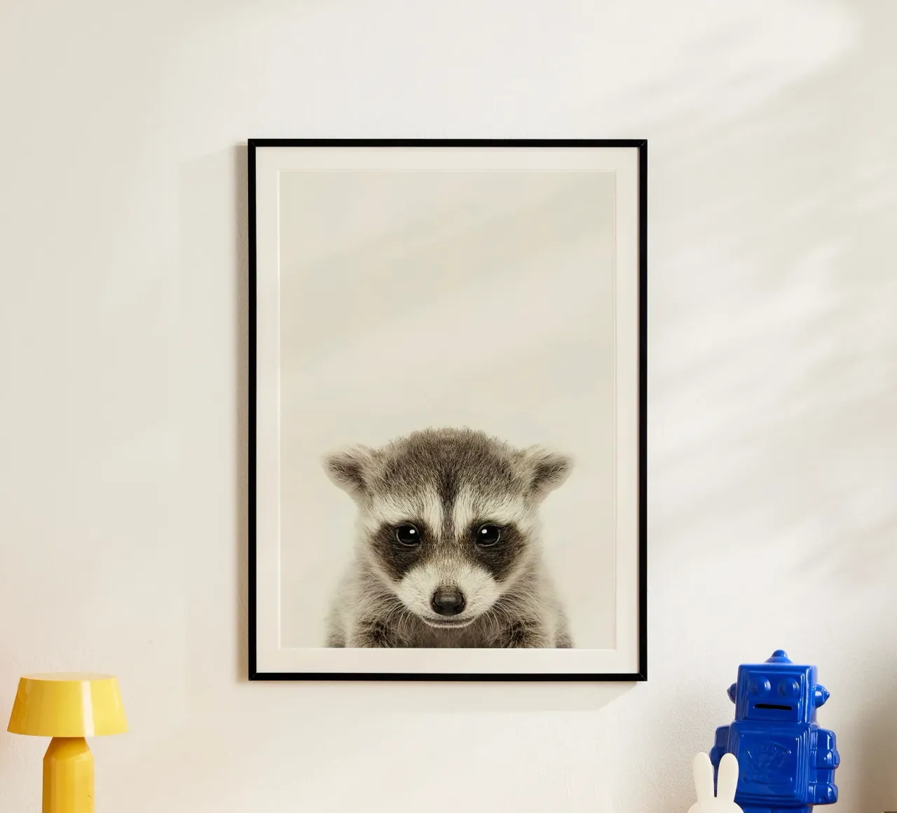 Baby Raccoon poster da Emil Art Studio