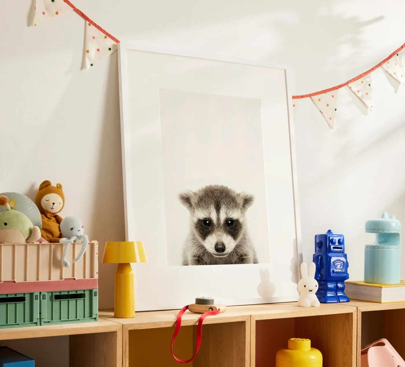 Baby Raccoon poster da Emil Art Studio