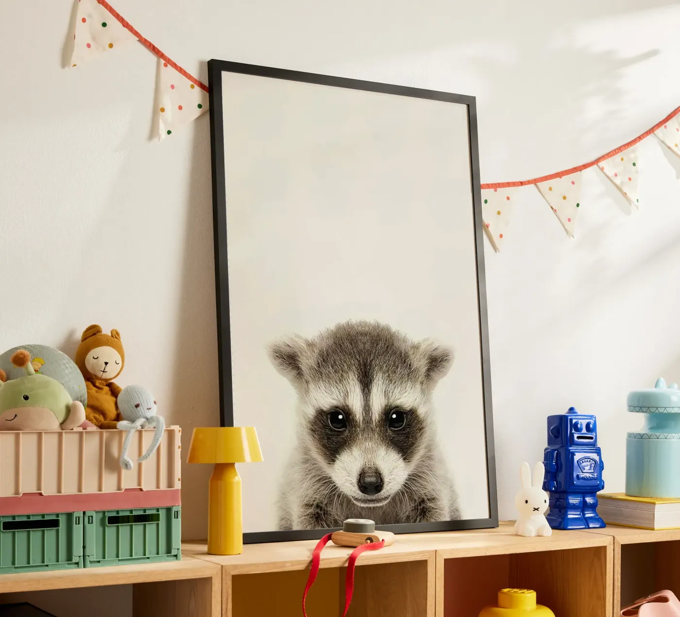 Baby Raccoon poster da Emil Art Studio