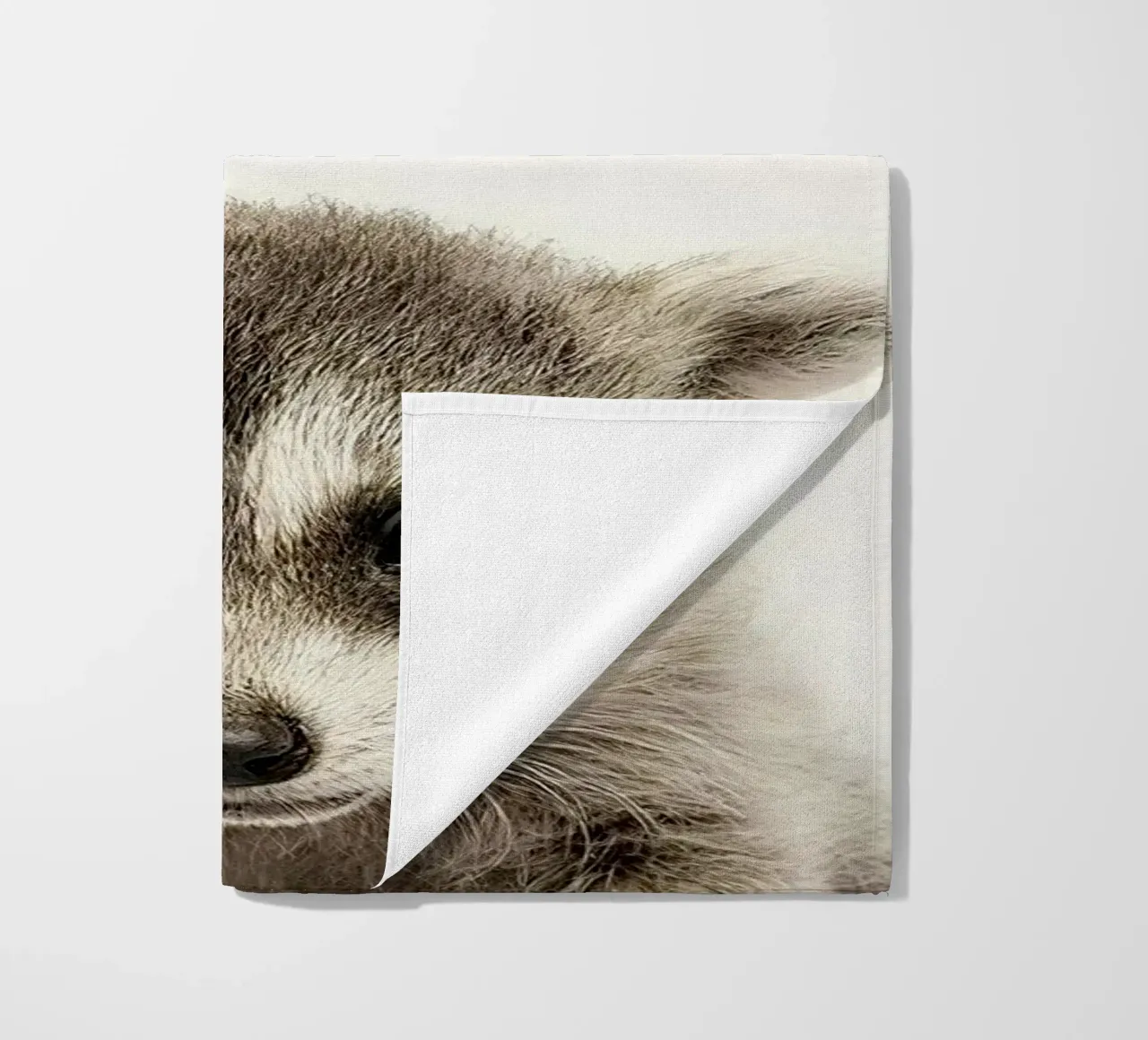 Procione telo mare da Emil Art Studio