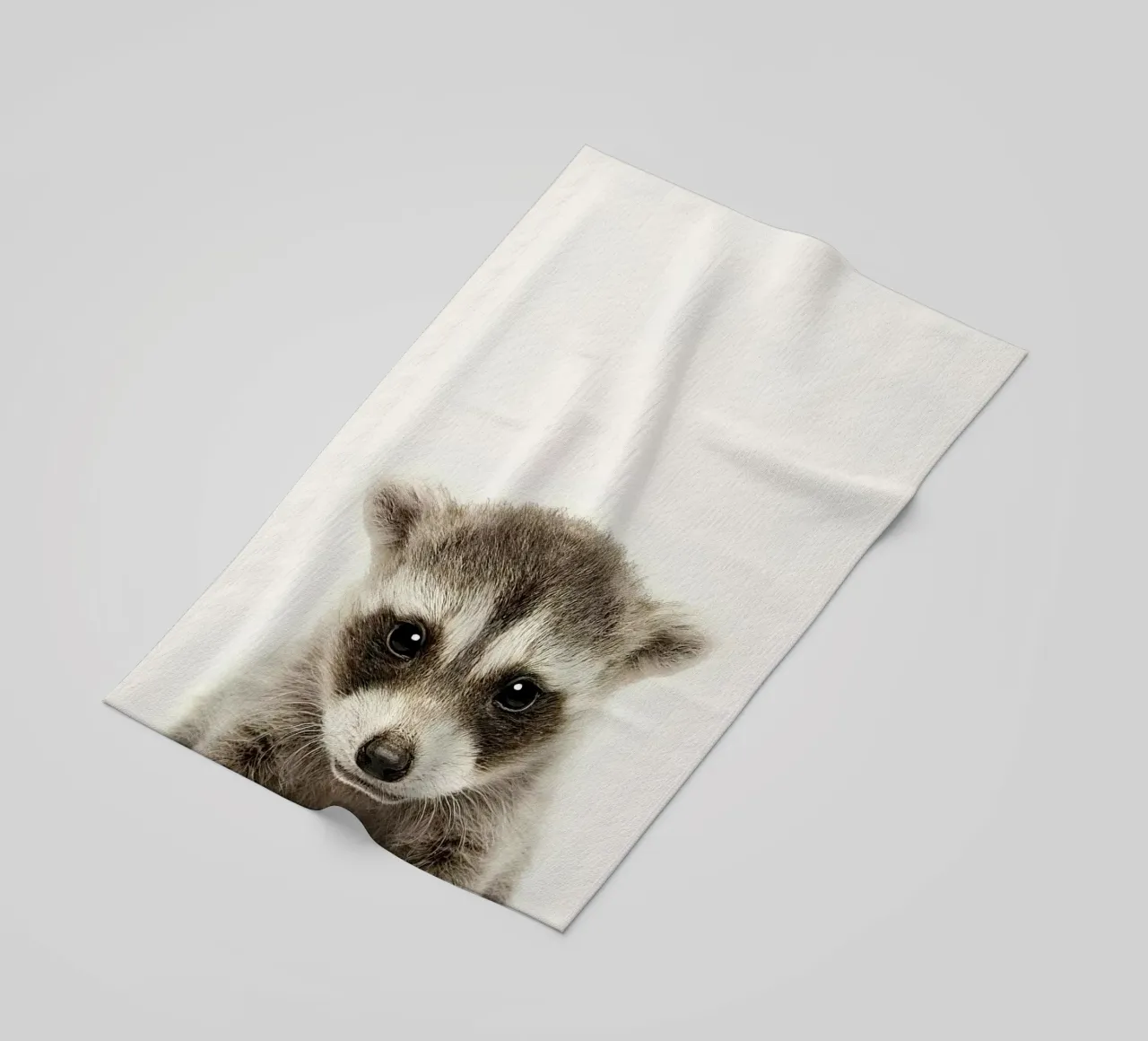 Procione telo mare da Emil Art Studio