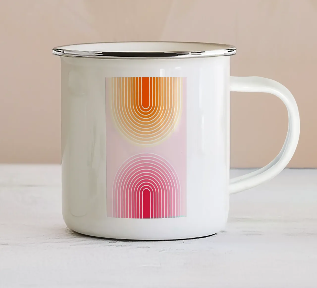 Tide pastell pink tazza in smalto da BAINAI BRICK