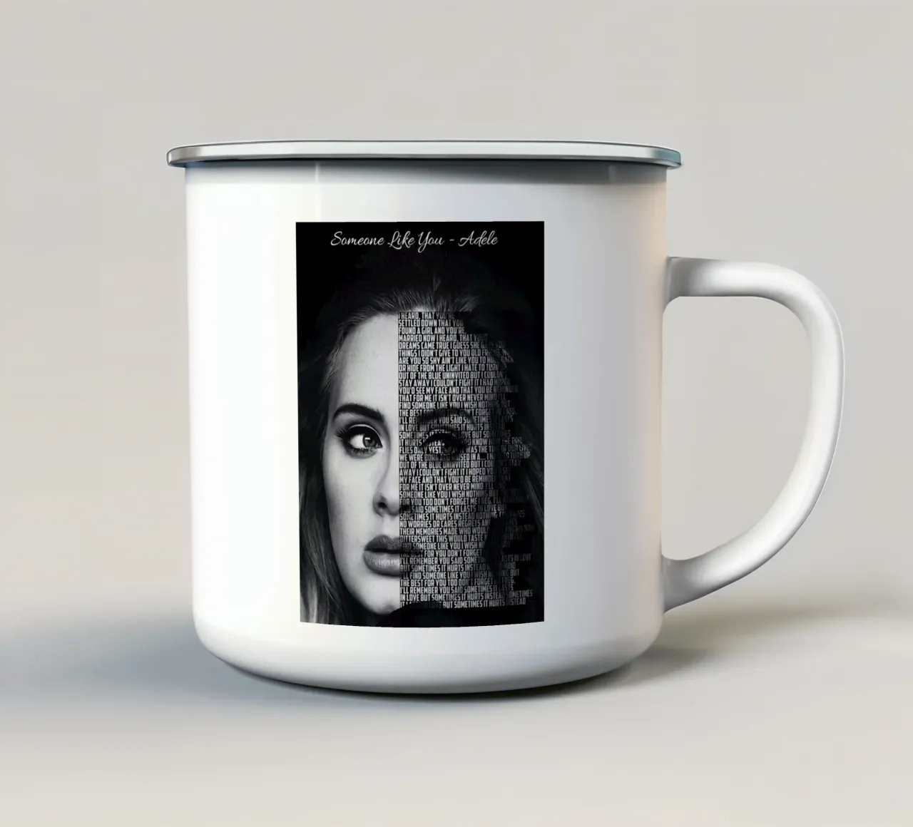 Qualcuno come te tazza in smalto da Gunawan Rb