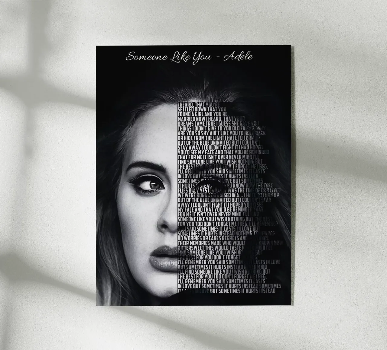 Qualcuno come te plexiglass da Gunawan Rb