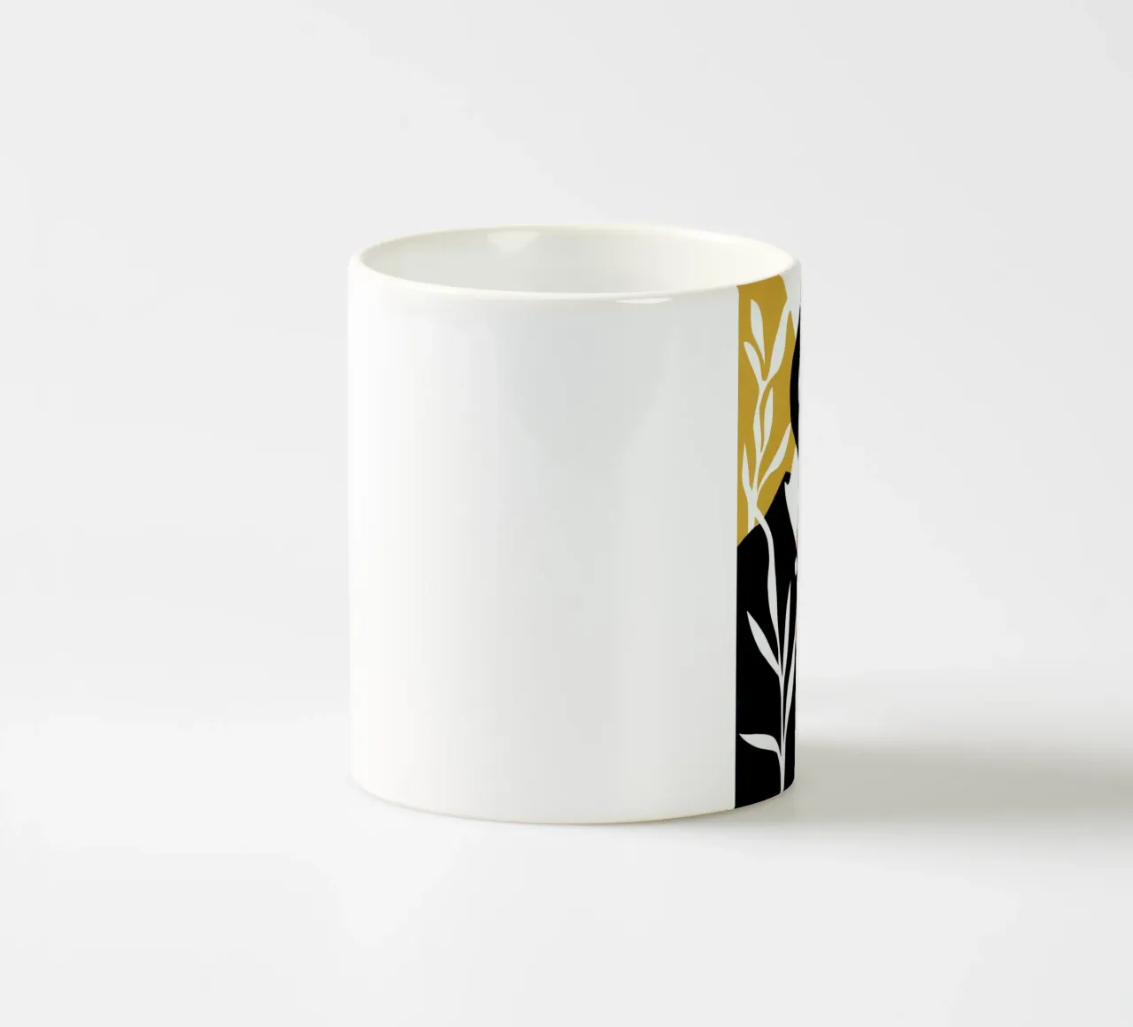 Donna e farfalla | Silhouette poesia tazza in ceramica da Autofocus