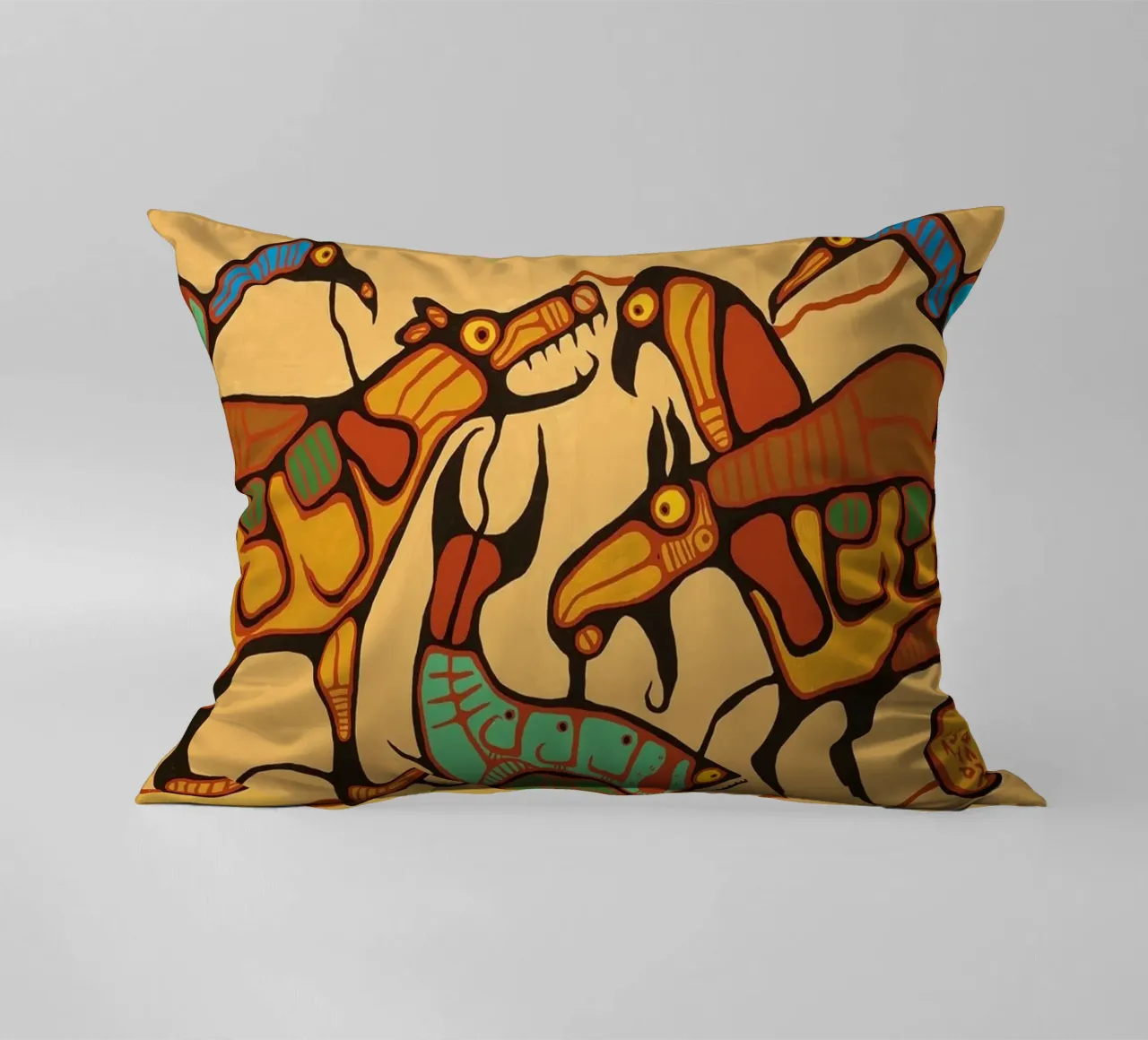 Norval Morrisseau Unità animale cuscino da Riley Art Studio