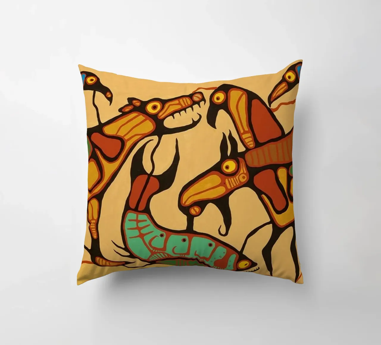 Norval Morrisseau Unità animale cuscino da Riley Art Studio