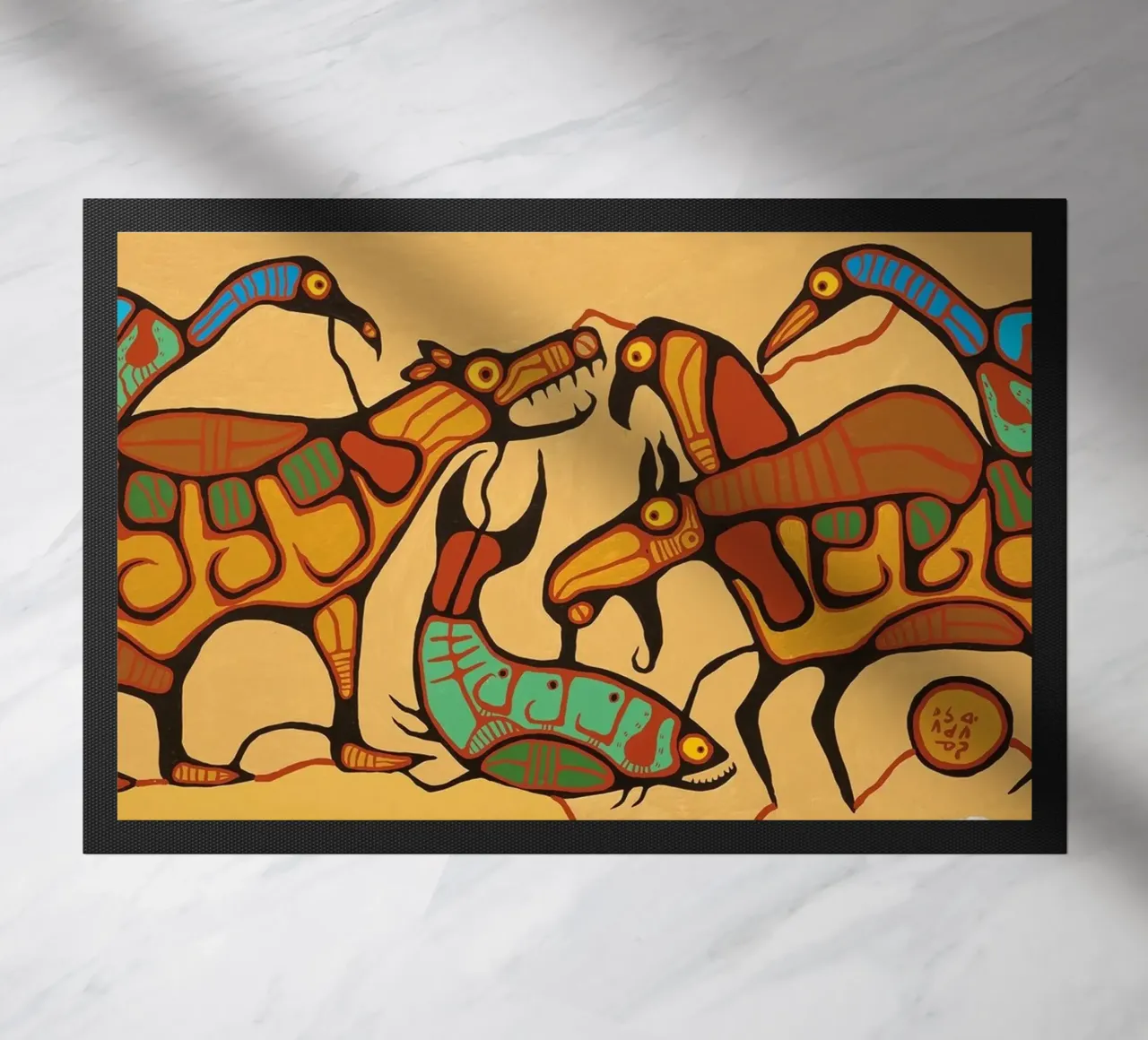 Norval Morrisseau Unità animale zerbino da Riley Art Studio