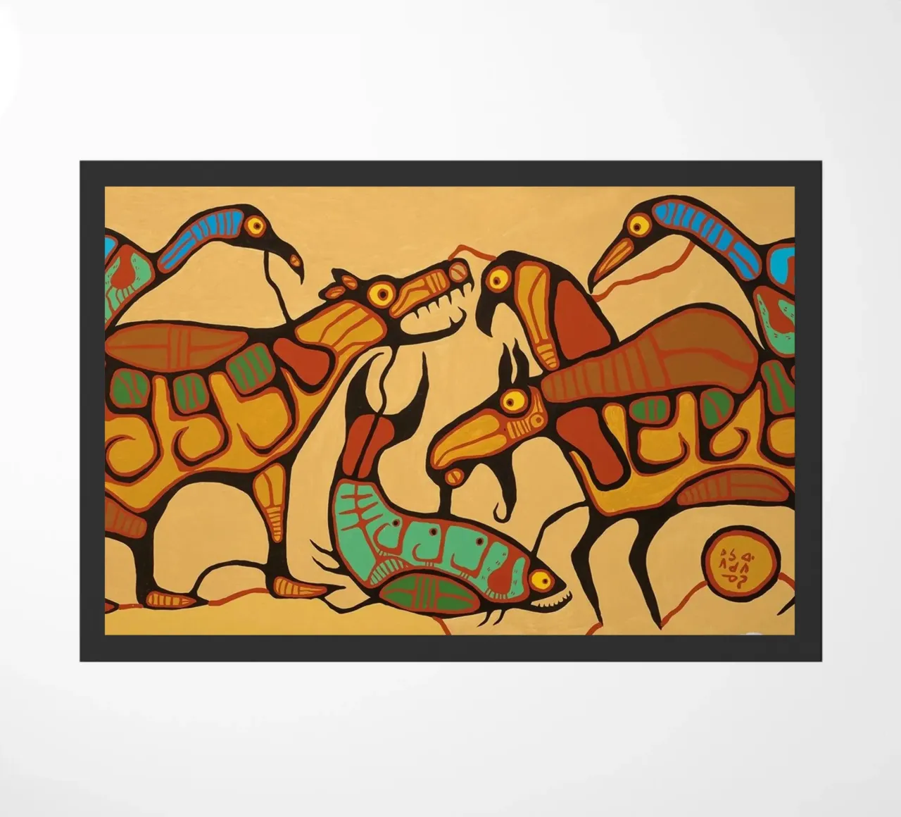 Norval Morrisseau Unità animale zerbino da Riley Art Studio