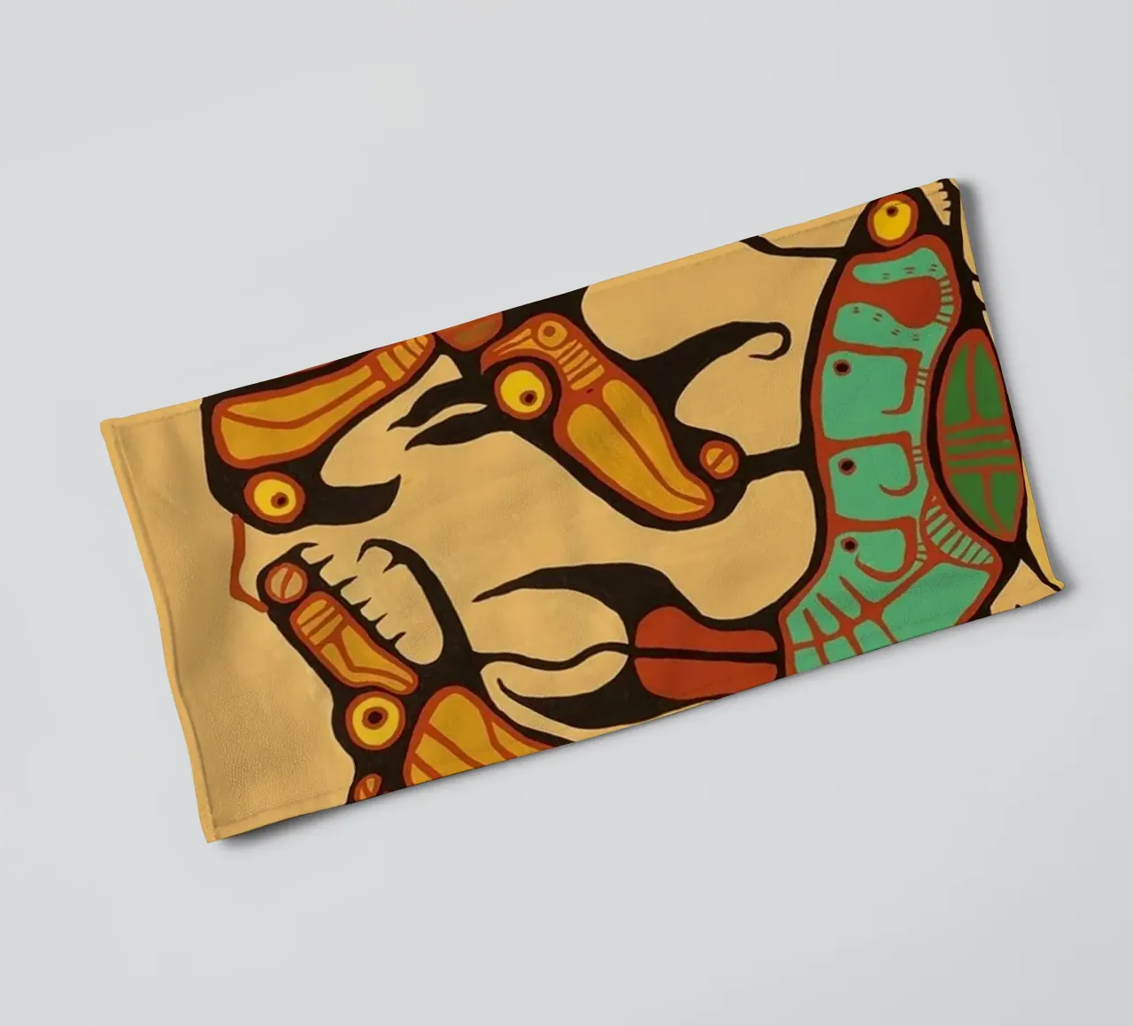 Norval Morrisseau Unità animale asciugamano da bagno da Riley Art Studio