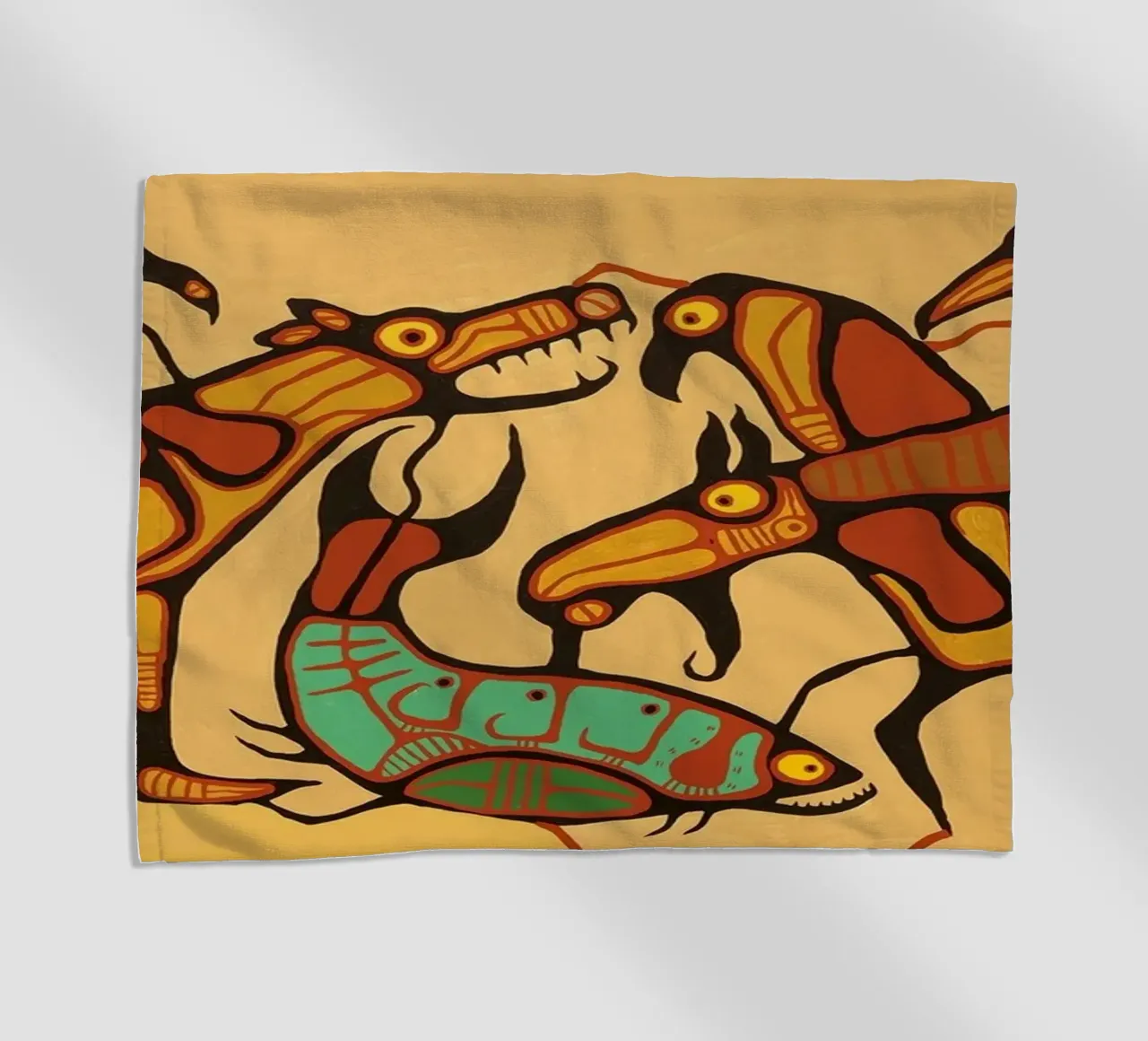 Norval Morrisseau Unità animale telo mare da Riley Art Studio