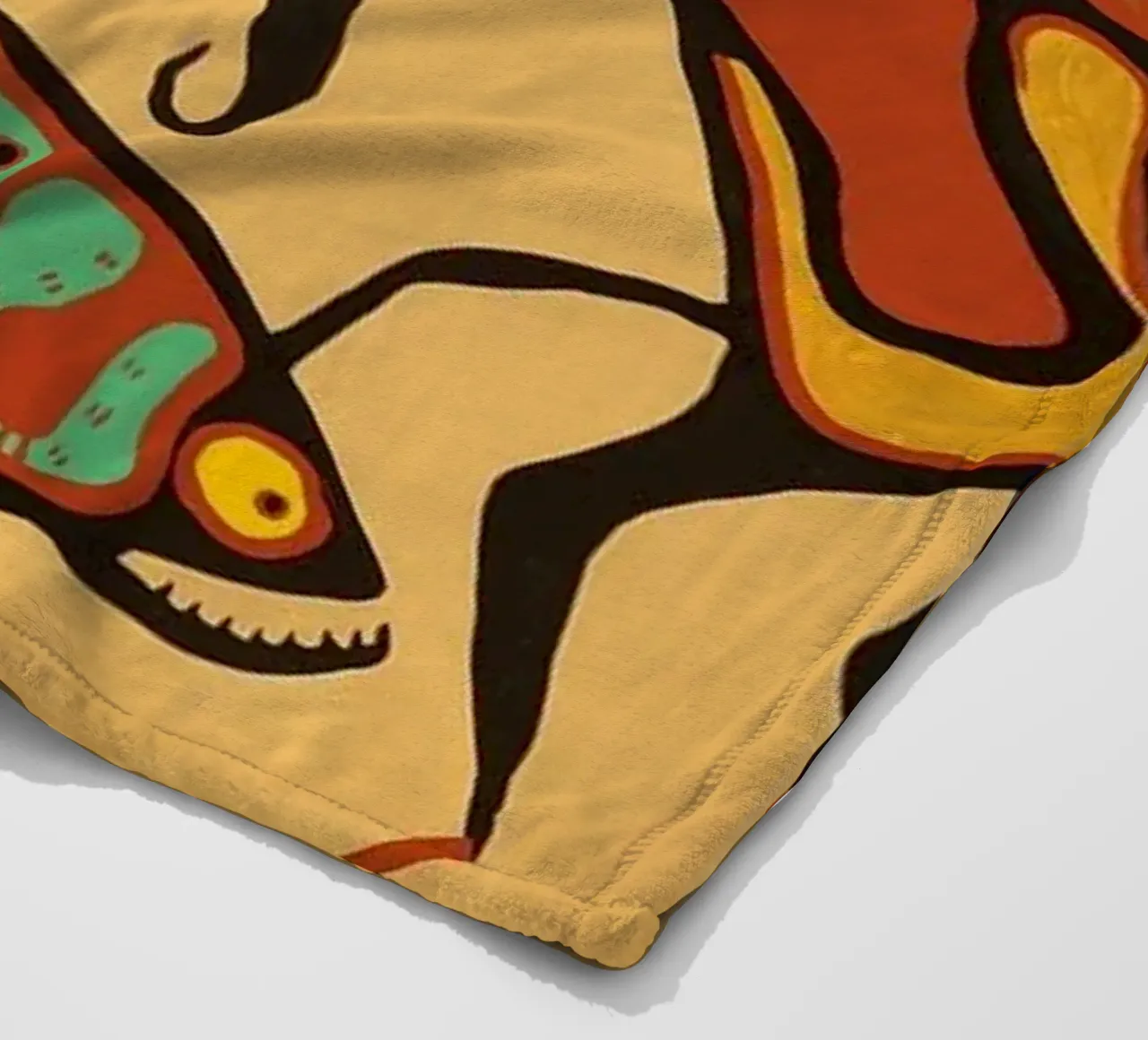 Norval Morrisseau Unità animale coperta in pile da Riley Art Studio