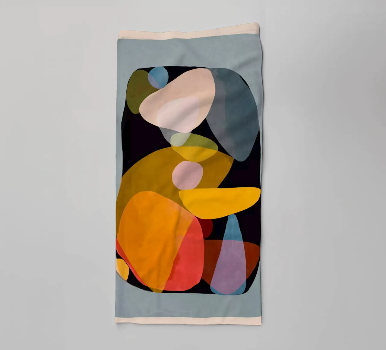 Moderne abstracte kunst 63 badhanddoek van ThingDesign