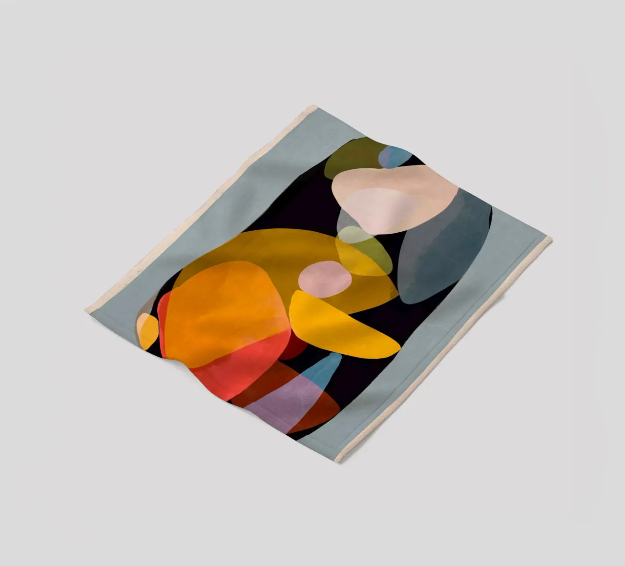 Arte astratta moderna 63 coperta in pile da ThingDesign