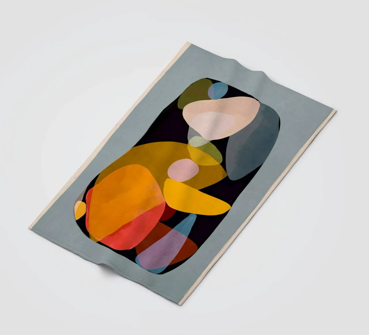 Arte astratta moderna 63 coperta in pile da ThingDesign