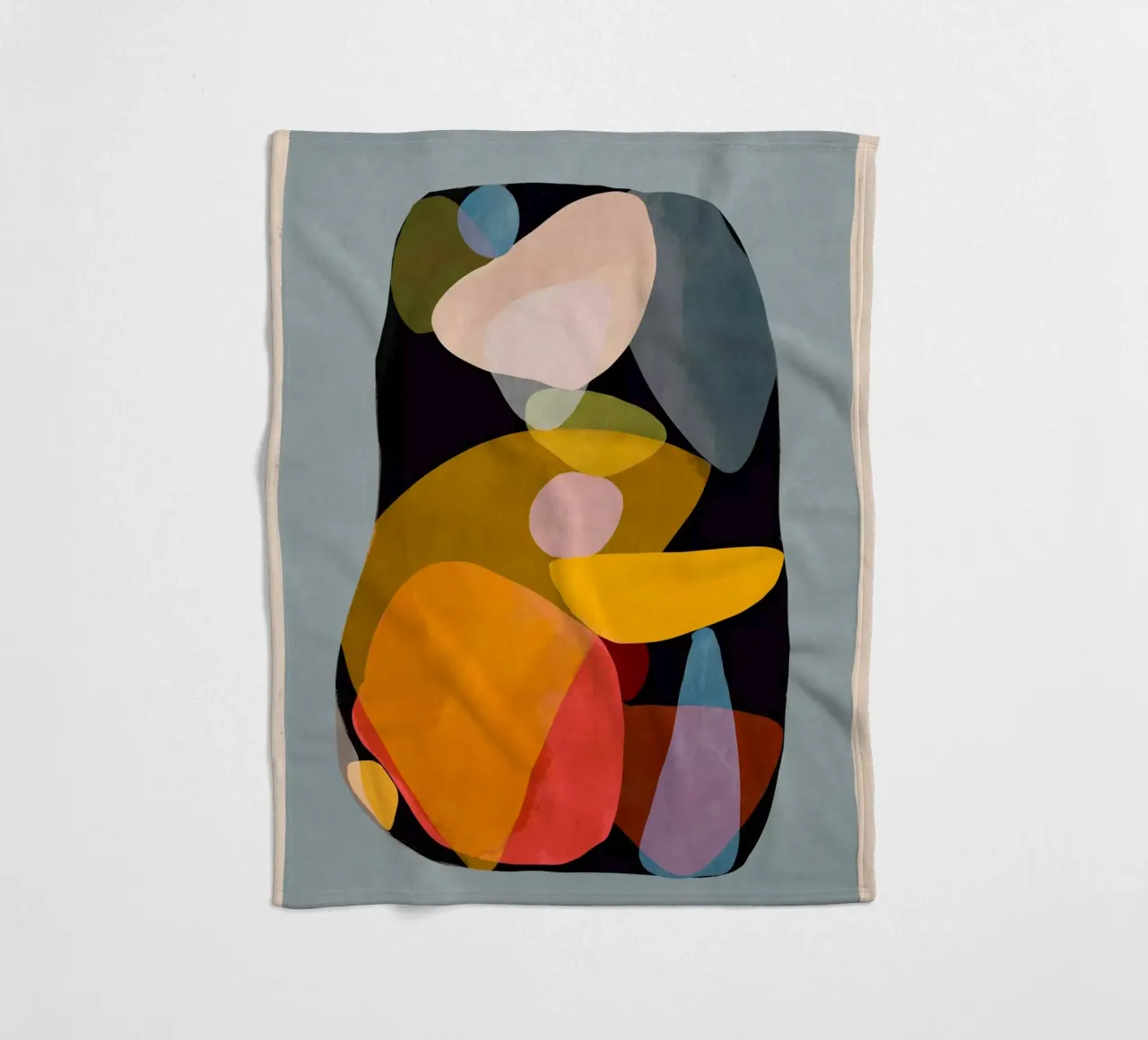 Arte astratta moderna 63 coperta in pile da ThingDesign