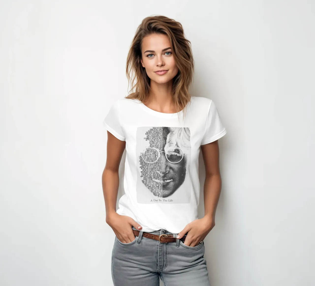 Een dag uit het leven dames t-shirt getailleerd van Gunawan Rb
