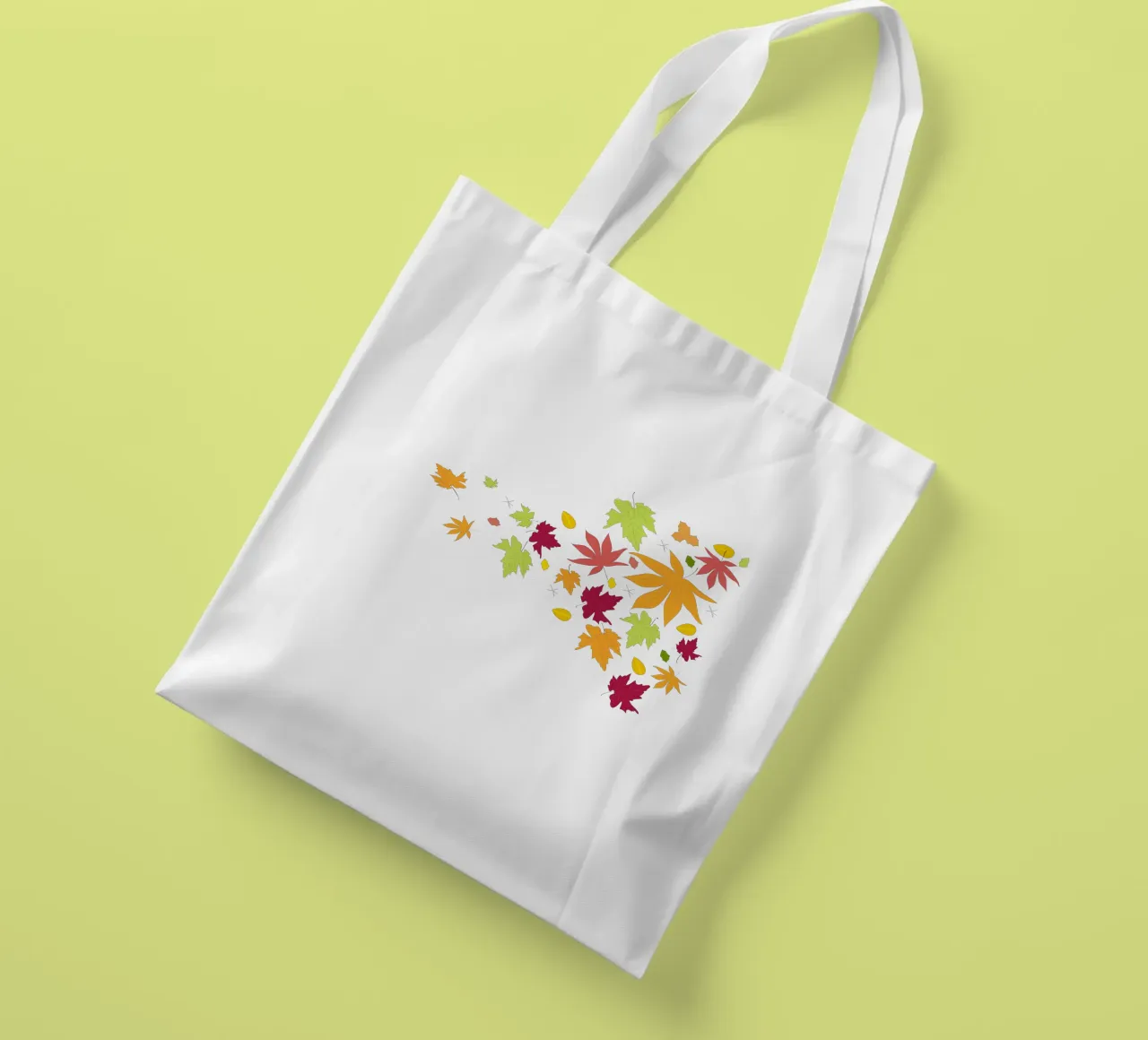 Foglie d'autunno che cadono borsa in juta da GalerieGG