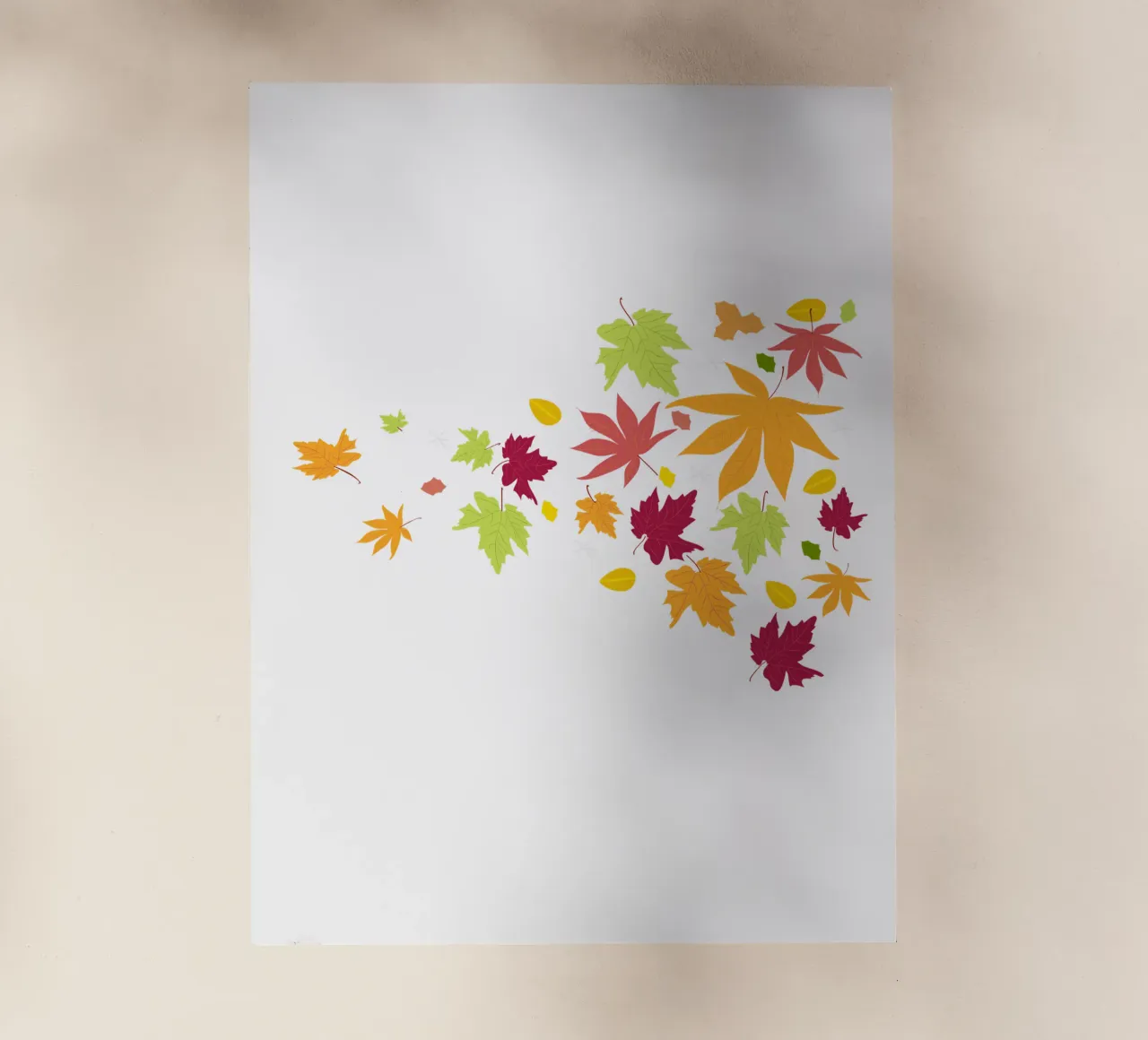 Foglie d'autunno che cadono pellicola backlit da GalerieGG