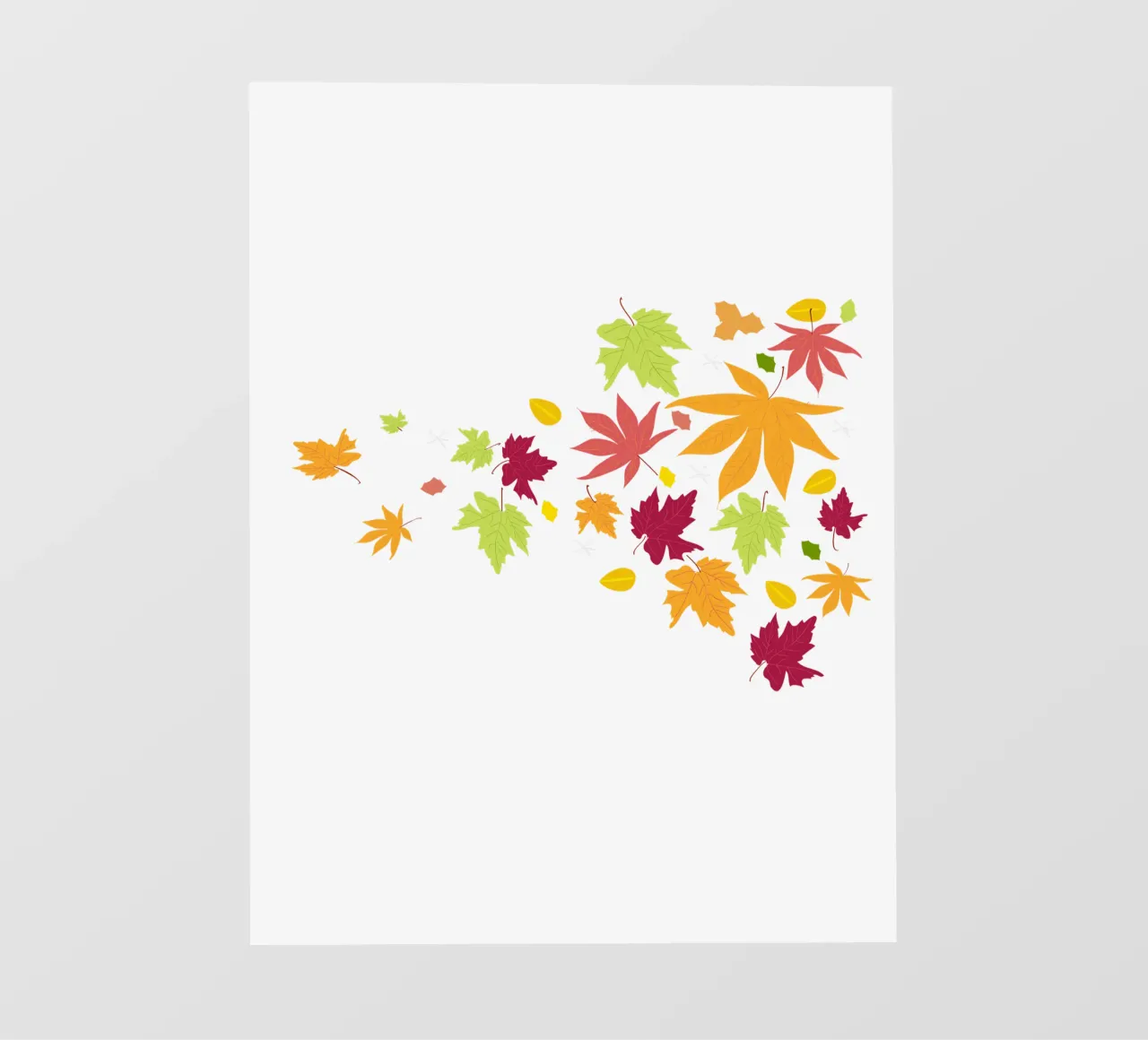 Foglie d'autunno che cadono telo in pvc da GalerieGG