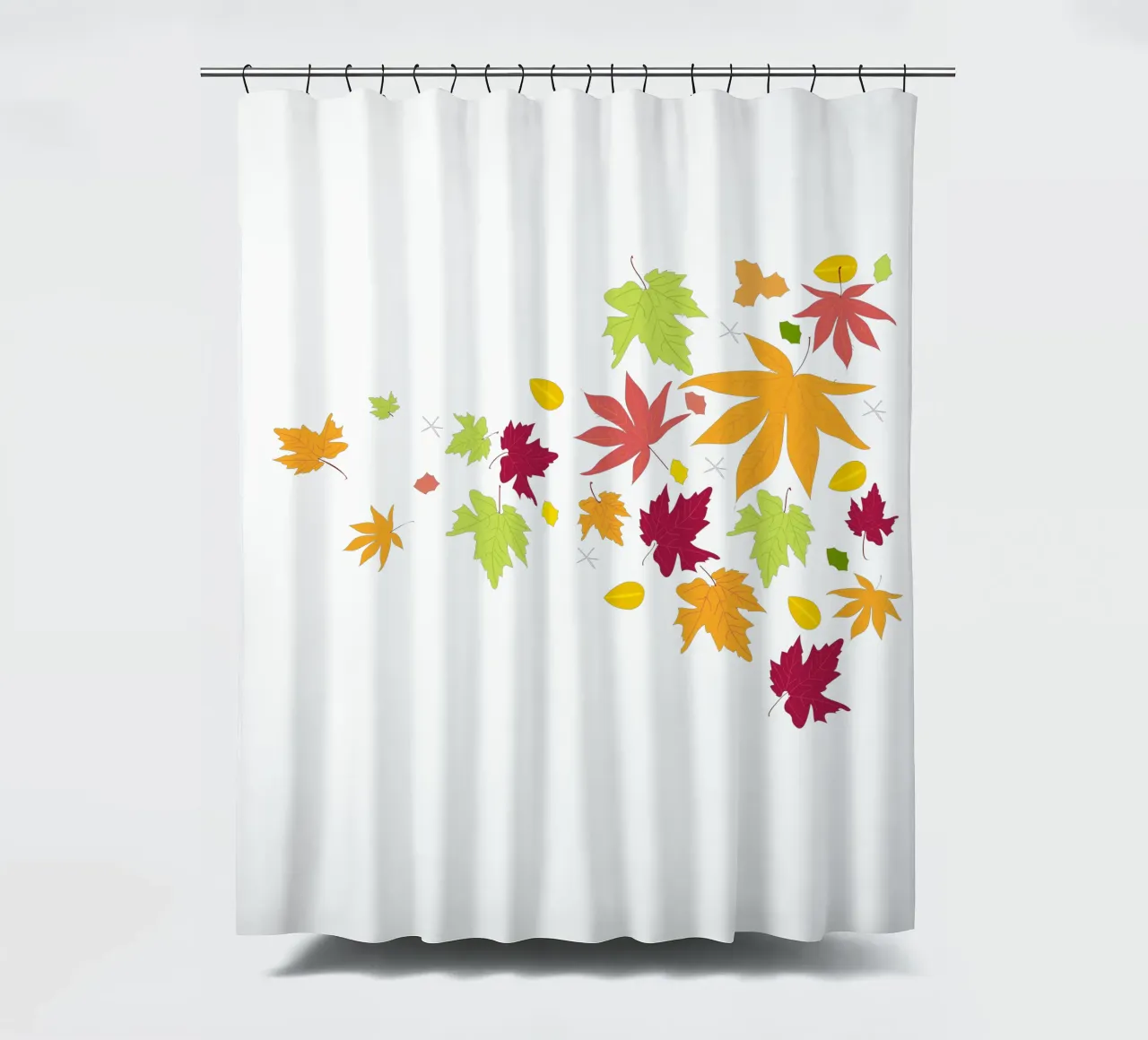 Foglie d'autunno che cadono tenda da doccia da GalerieGG