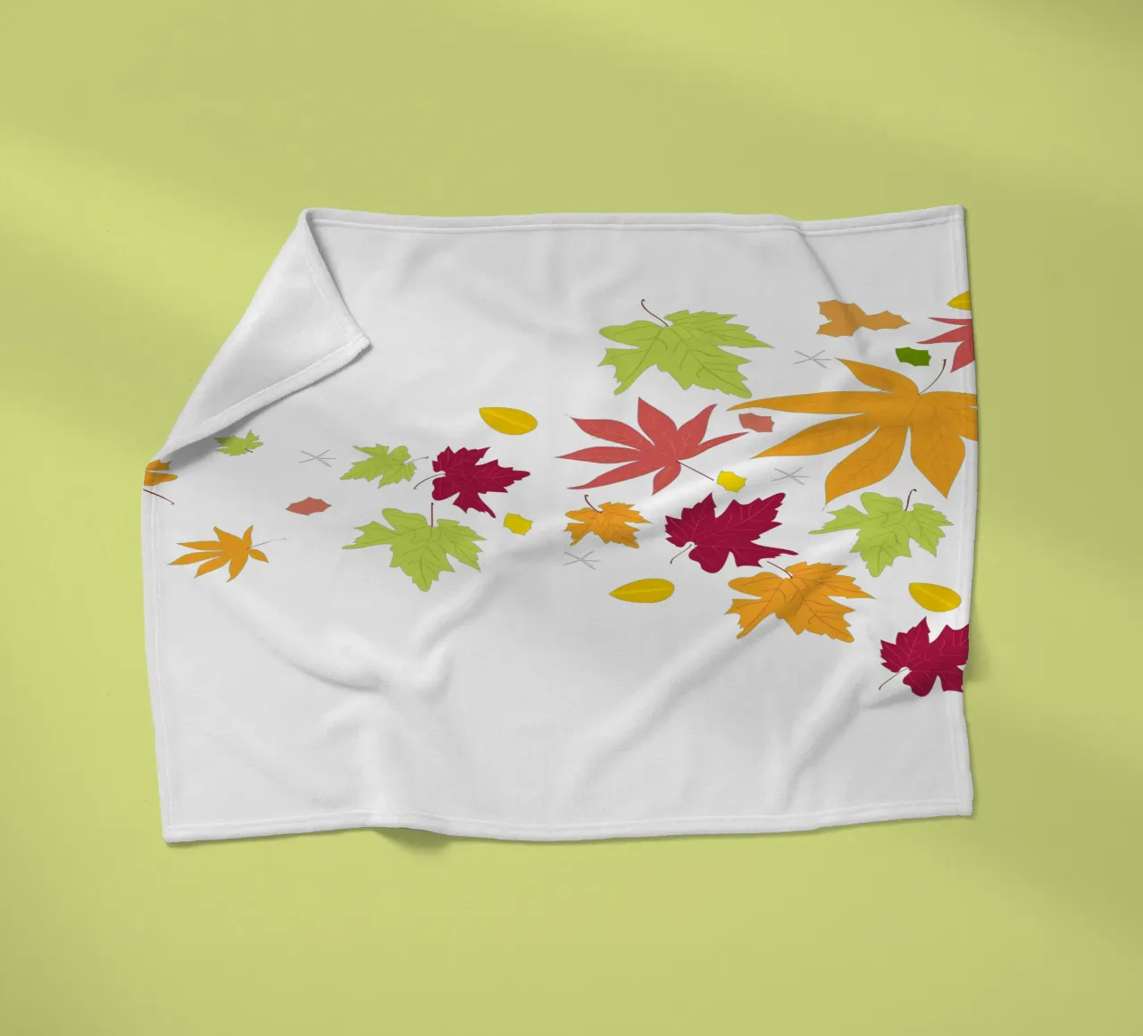 Foglie d'autunno che cadono coperta in pile da GalerieGG