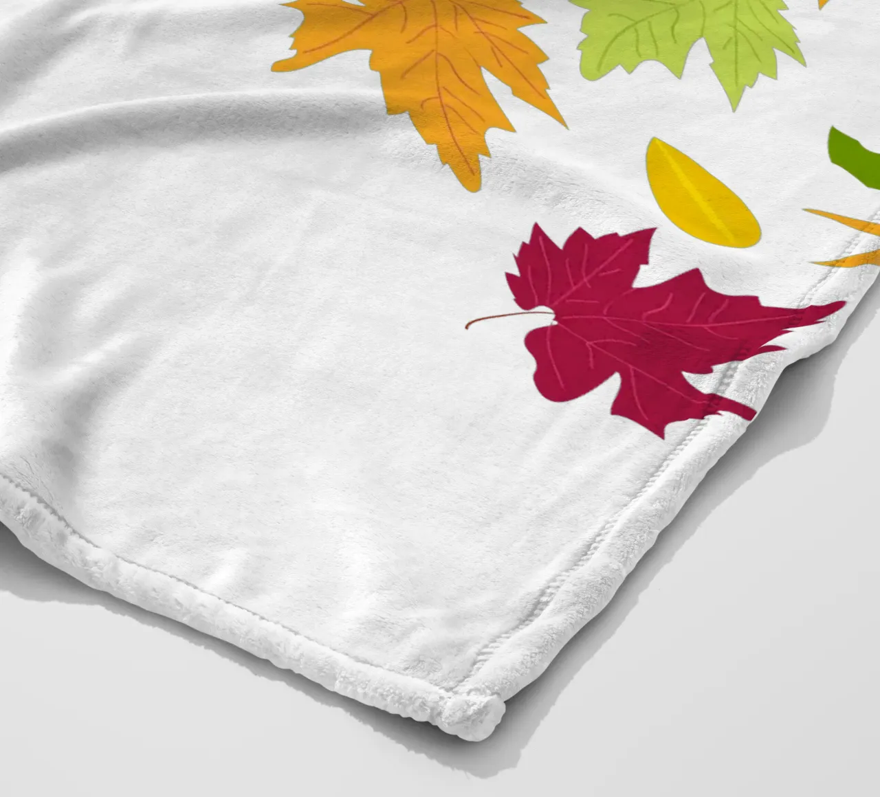Foglie d'autunno che cadono coperta in pile da GalerieGG
