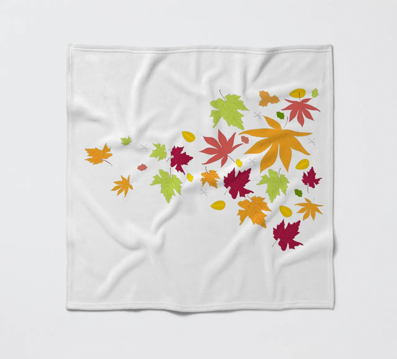 Foglie d'autunno che cadono coperta in pile da GalerieGG
