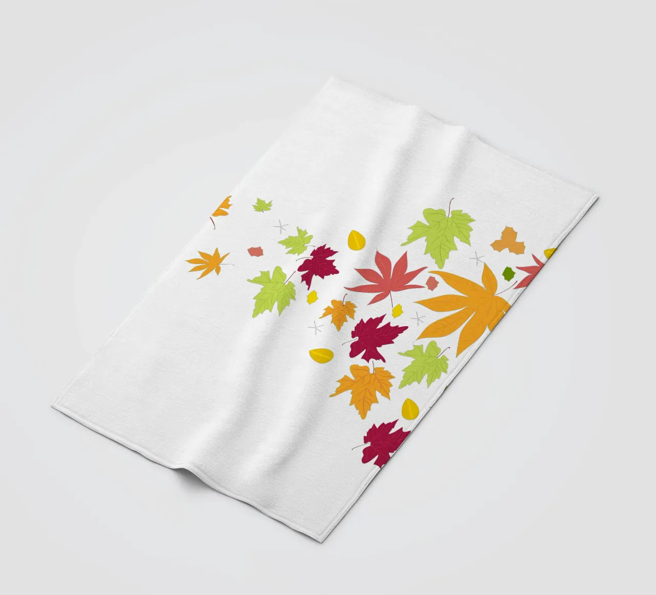 Foglie d'autunno che cadono coperta in pile da GalerieGG