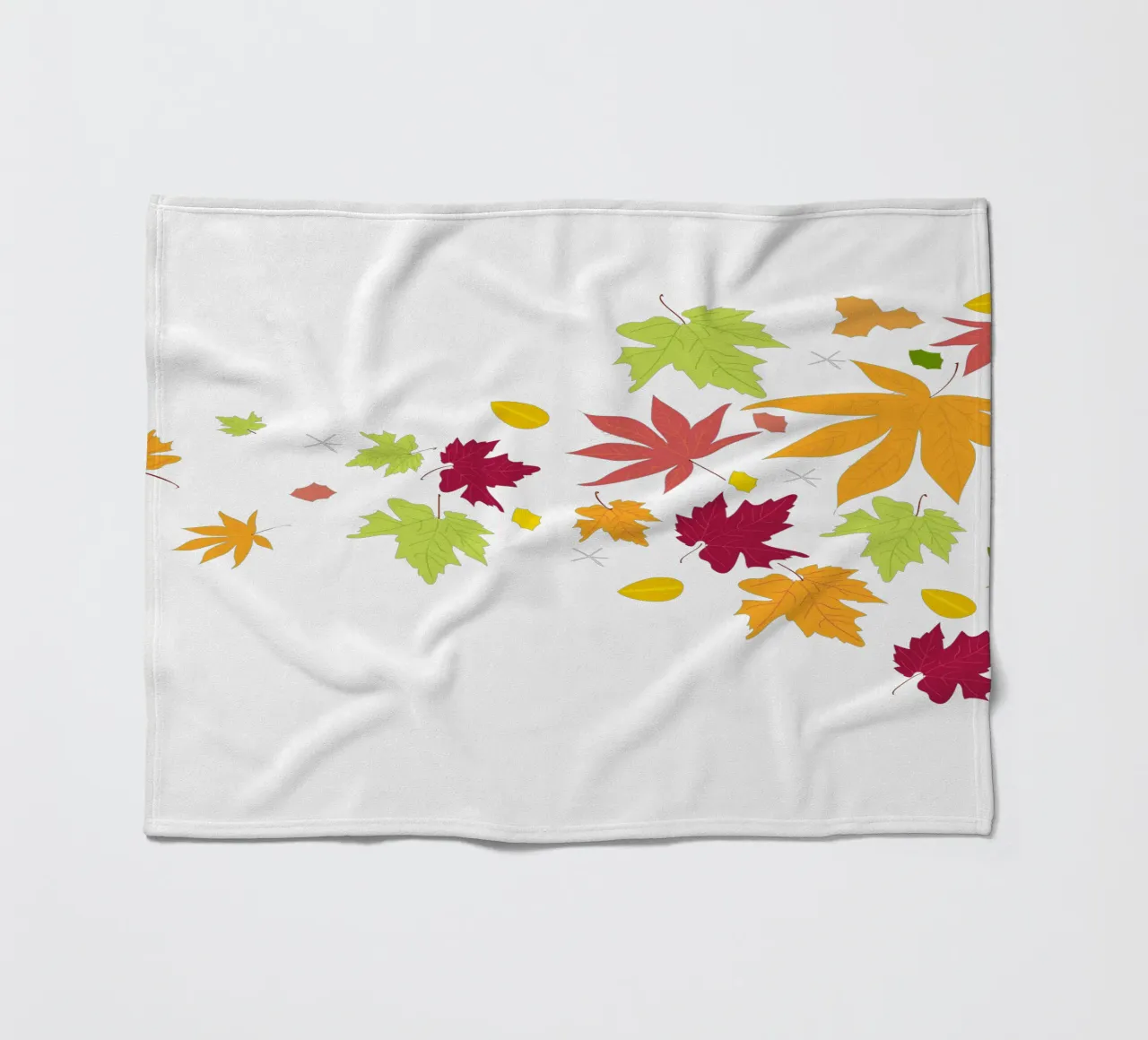 Foglie d'autunno che cadono coperta in pile da GalerieGG