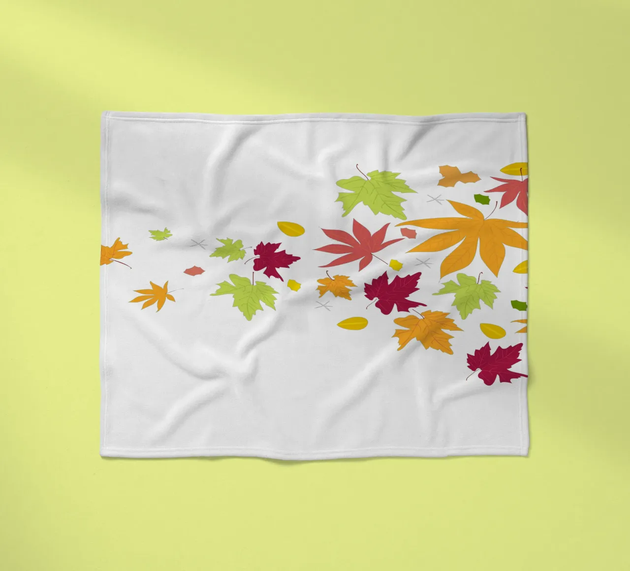 Foglie d'autunno che cadono coperta in pile da GalerieGG
