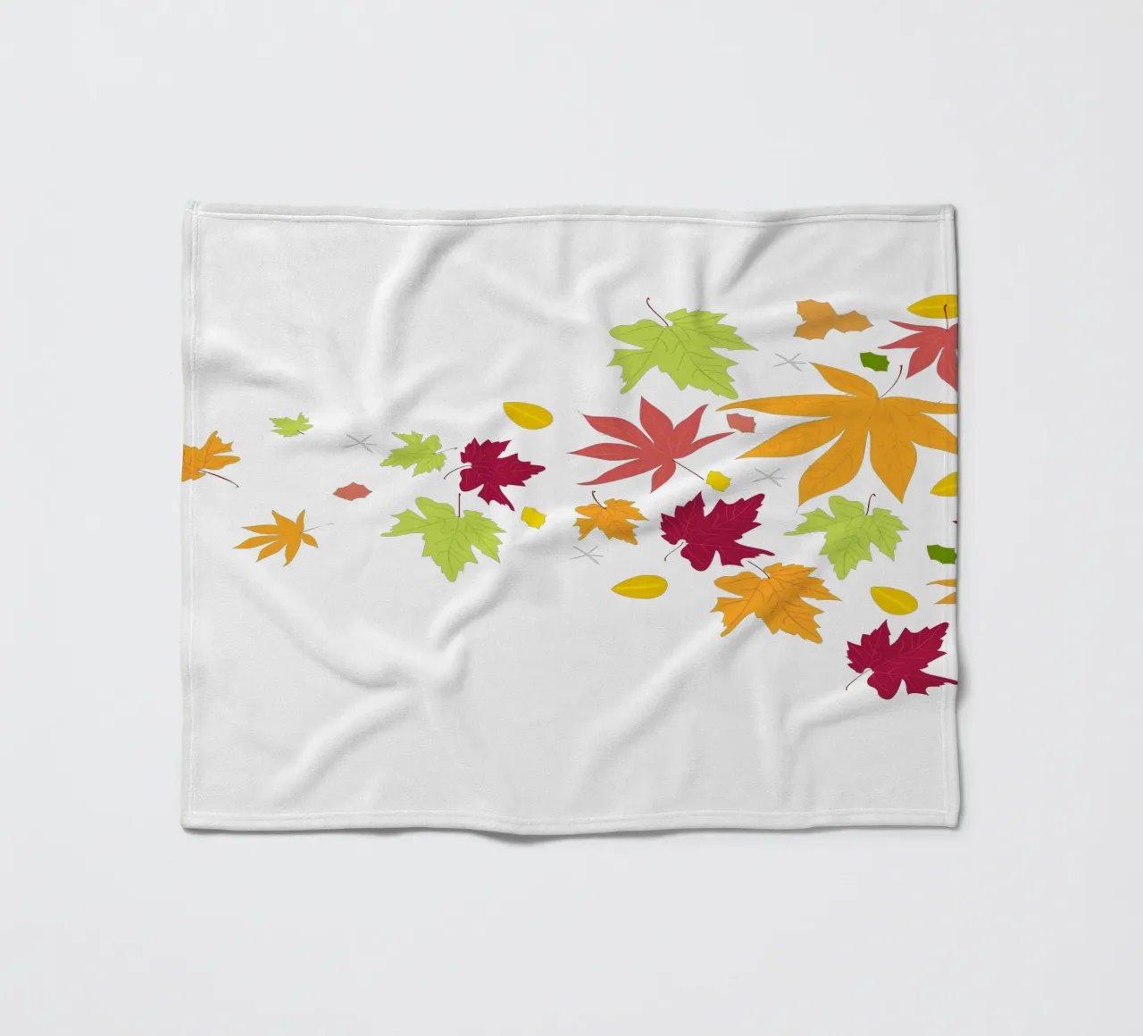 Foglie d'autunno che cadono coperta in pile da GalerieGG