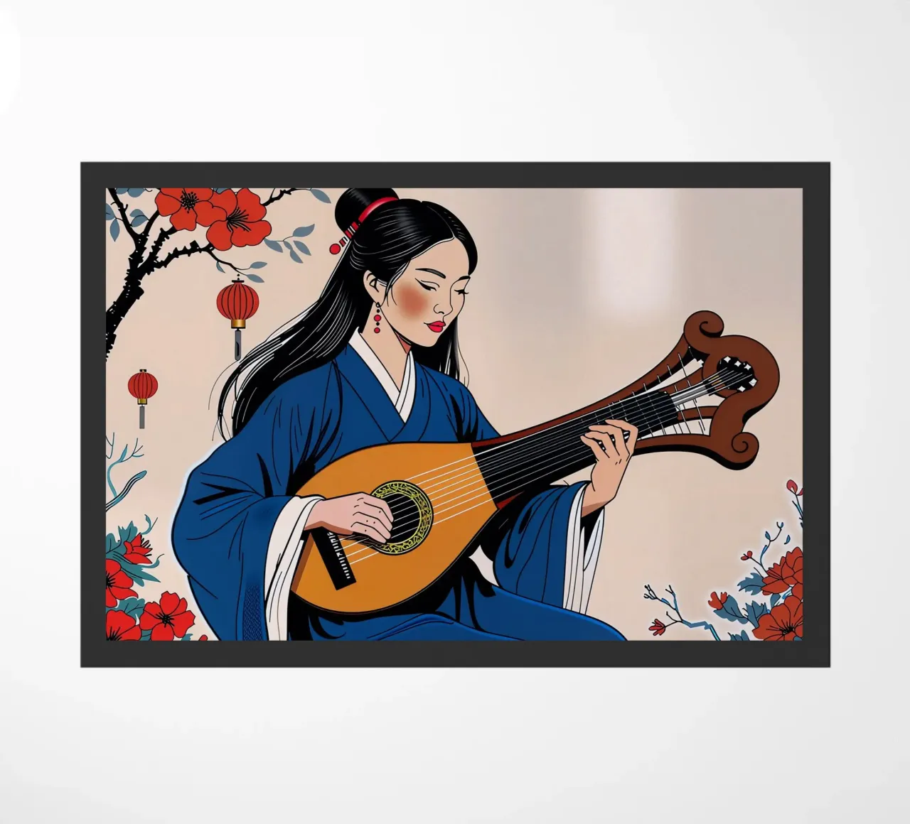 Donna e liuto zerbino da Piccola Serenata