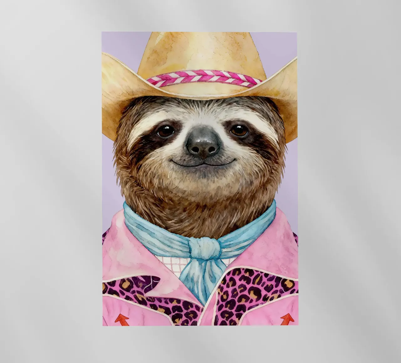 Sloth Cowboy pellicola backlit da Attaboy Dsgn