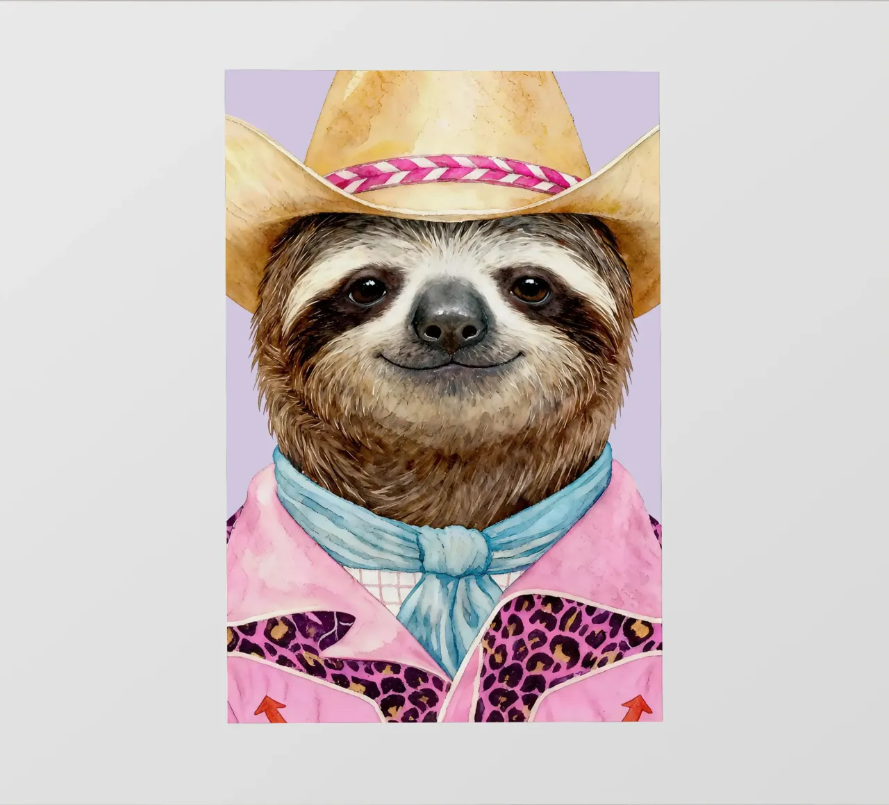 Sloth Cowboy pellicola backlit da Attaboy Dsgn