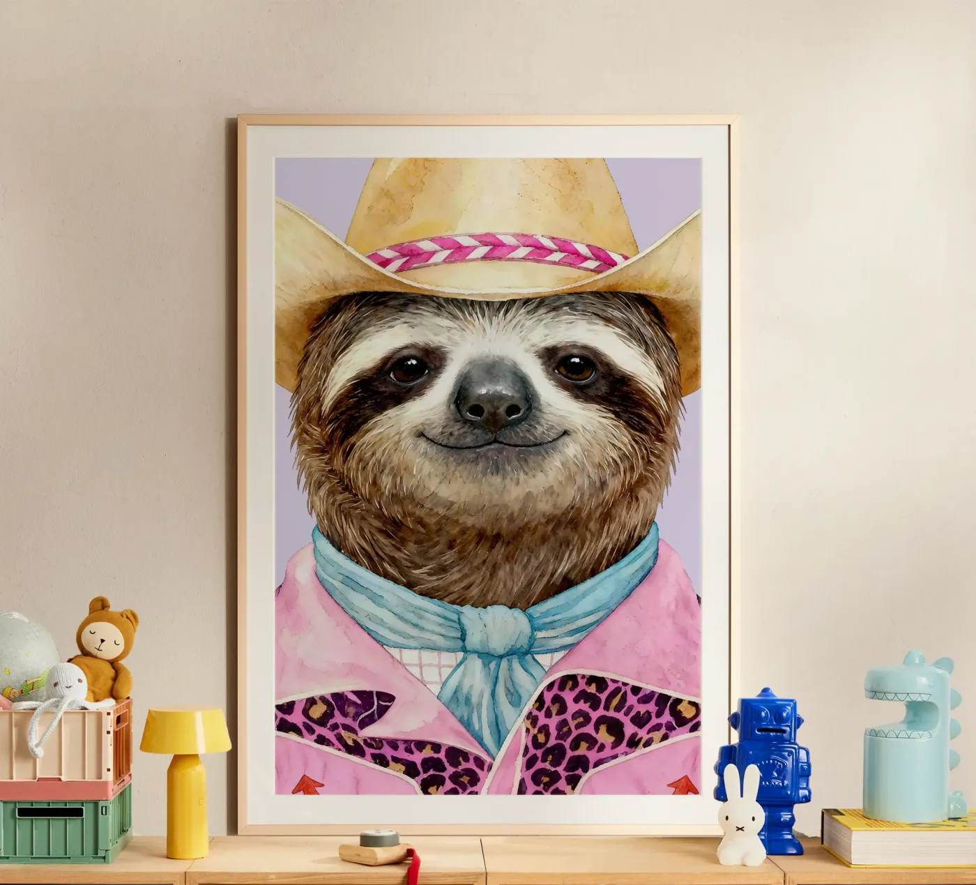 Sloth Cowboy poster by Attaboy Dsgn
