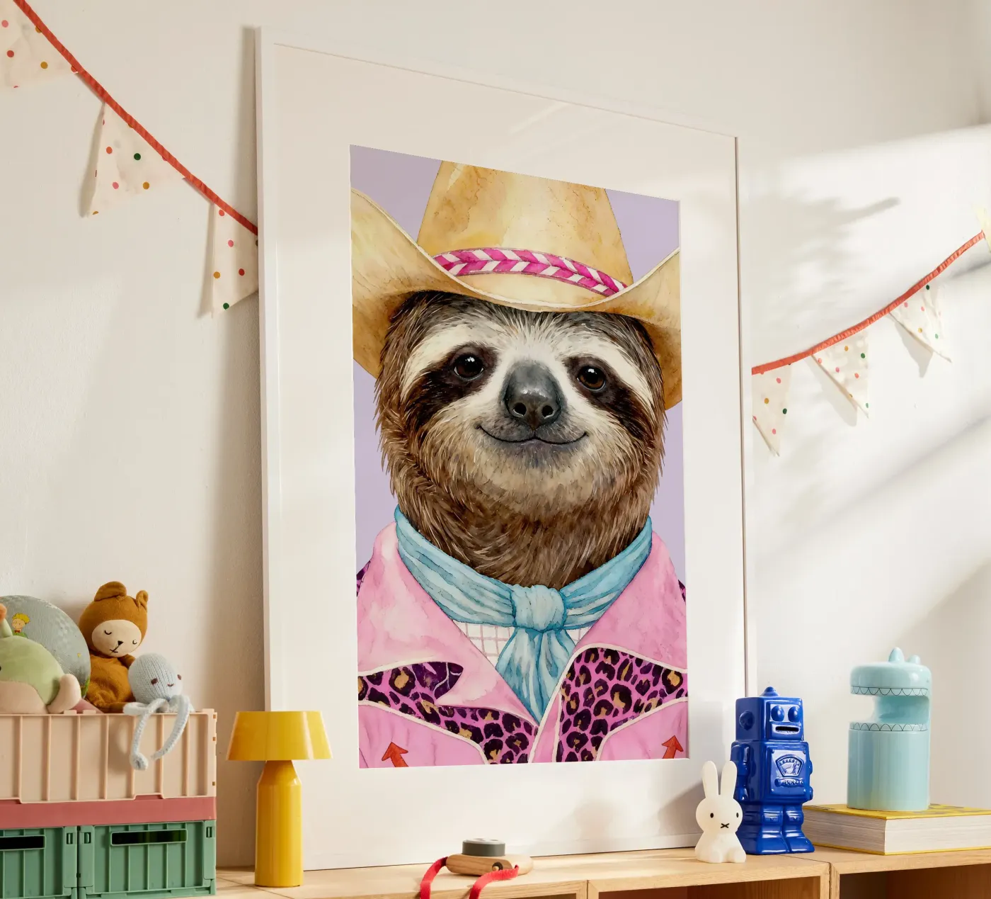 Sloth Cowboy poster by Attaboy Dsgn