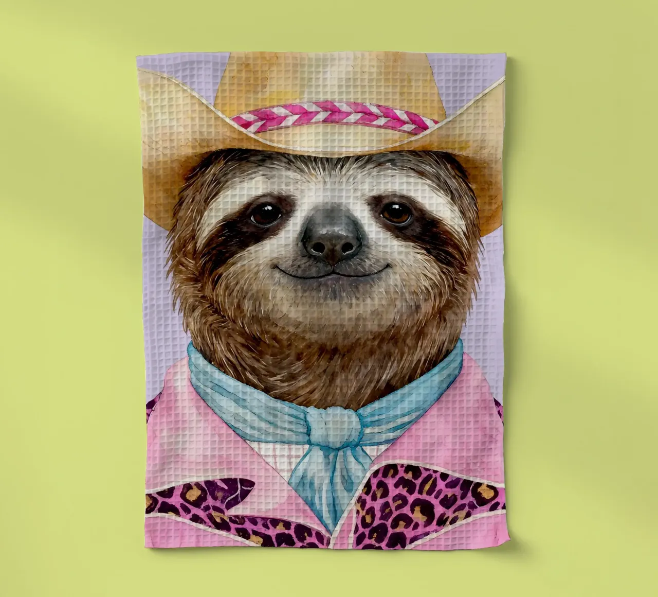 Sloth Cowboy canovaccio da cucina da Attaboy Dsgn