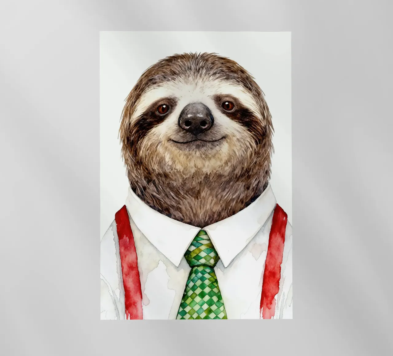 Work-life balance with Sloth Backlit Folie von Attaboy Dsgn