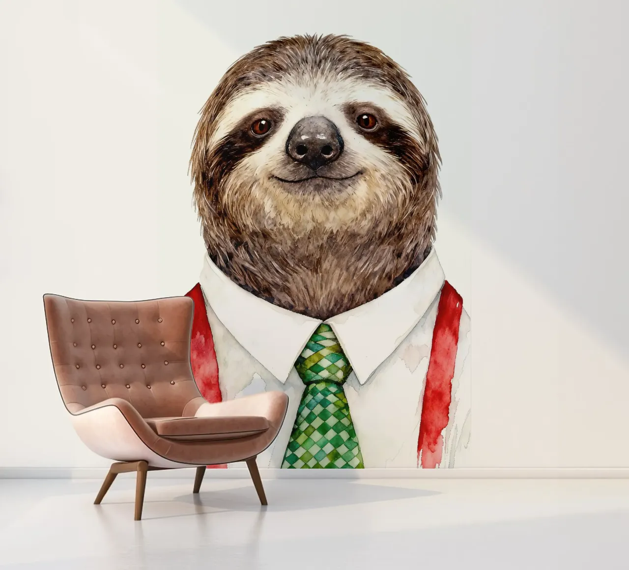 Work-life balance with Sloth papel para pared de Attaboy Dsgn