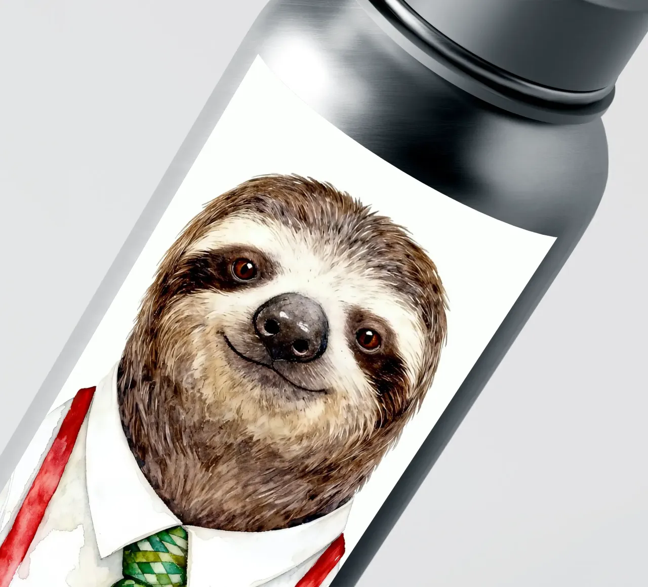 Work-life balance with Sloth adesivo da Attaboy Dsgn