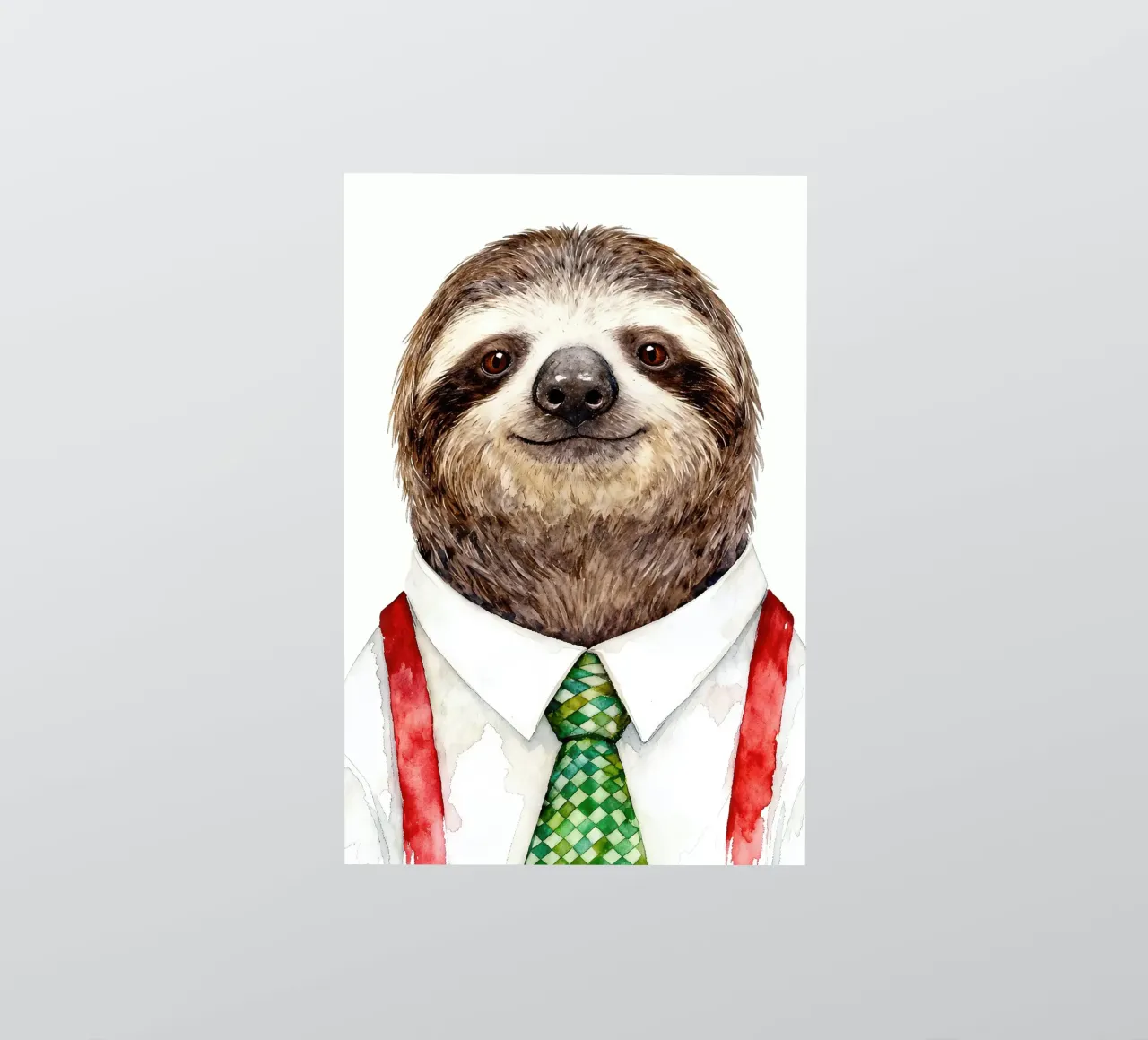 Work-life balance with Sloth adesivo da Attaboy Dsgn