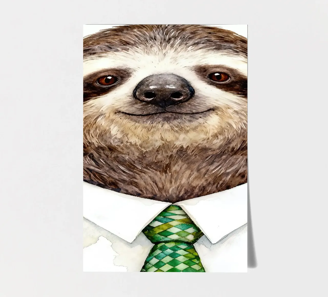 Work-life balance with Sloth Stickerbogen von Attaboy Dsgn