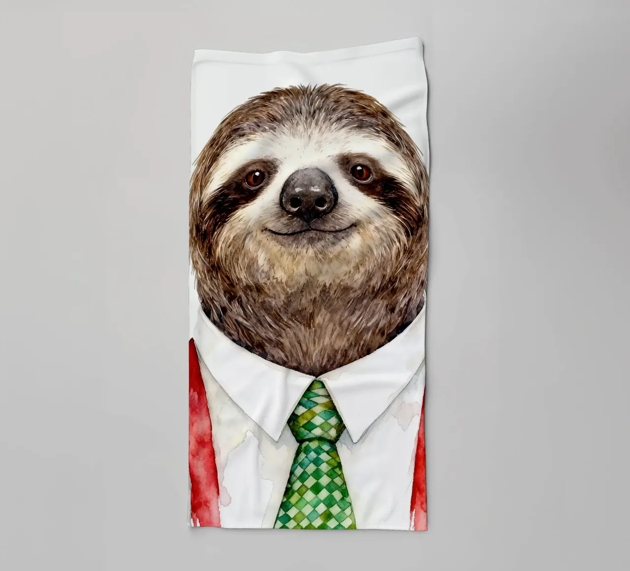 Work-life balance with Sloth serviette de bain de Attaboy Dsgn