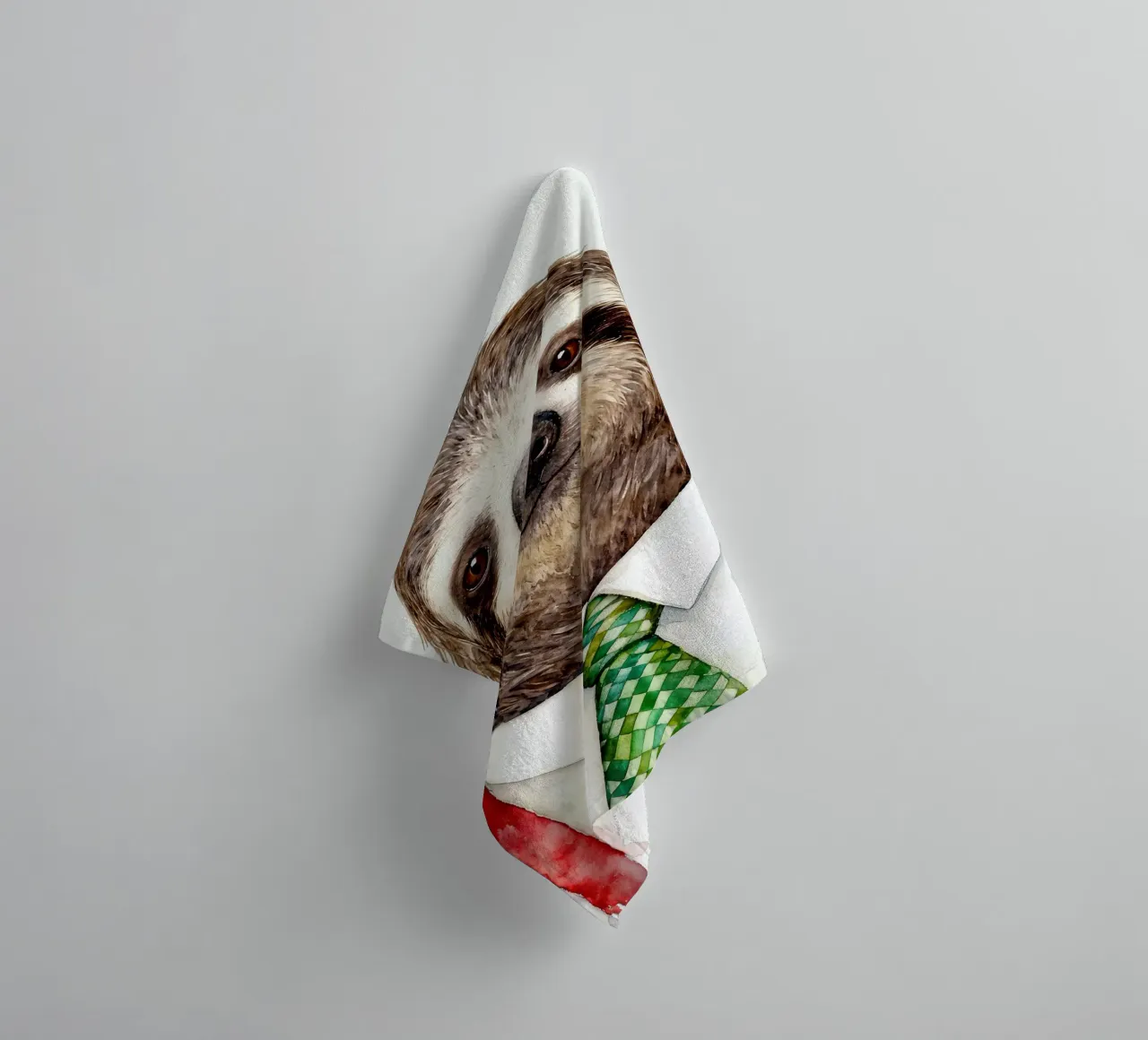 Work-life balance with Sloth serviette de bain de Attaboy Dsgn