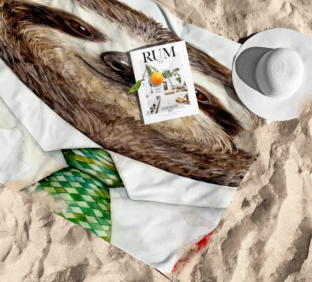 Work-life balance with Sloth telo mare da Attaboy Dsgn